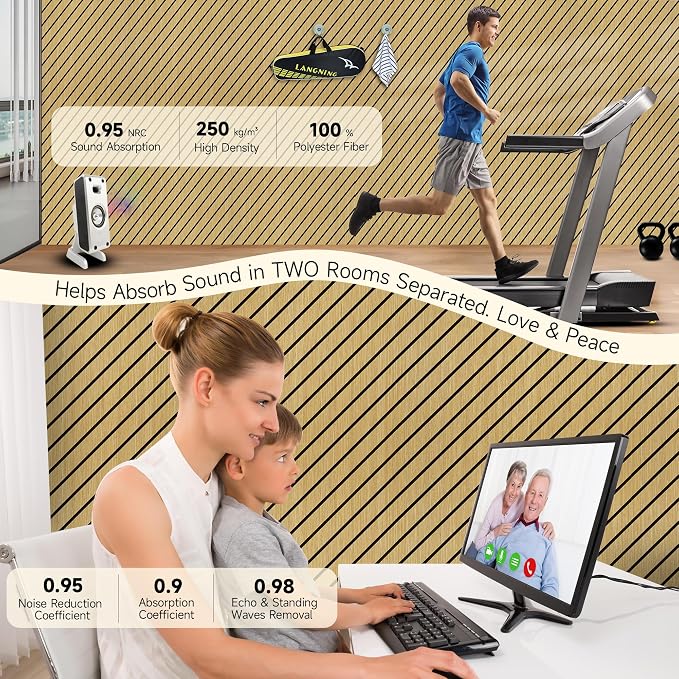 10 Pack Art Acoustic Panels, 47.2” x 23.6” Soundproof Wall Panels - Image 5