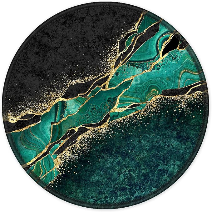 ITNRSIIET Round Mouse Pad with Stitched Edge Premium-Textured Waterproof by +ITNRSIIET