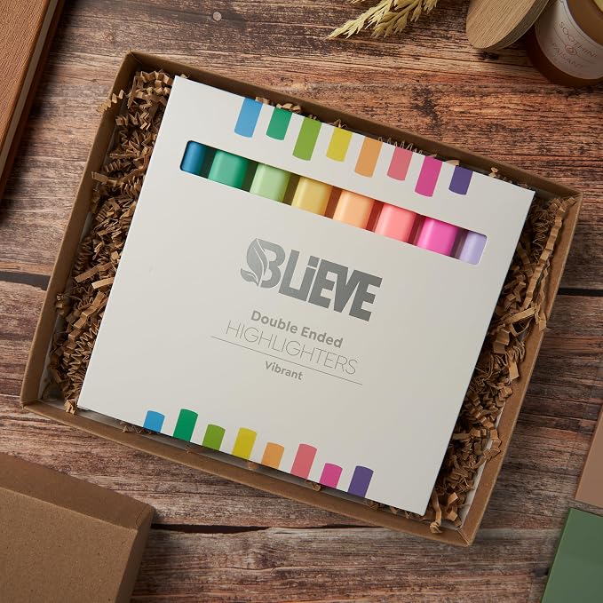 BLIEVE Bible Highlighters No Bleed Through, Pastel Colors, Dual Tip, 8 Pack | - Image 5