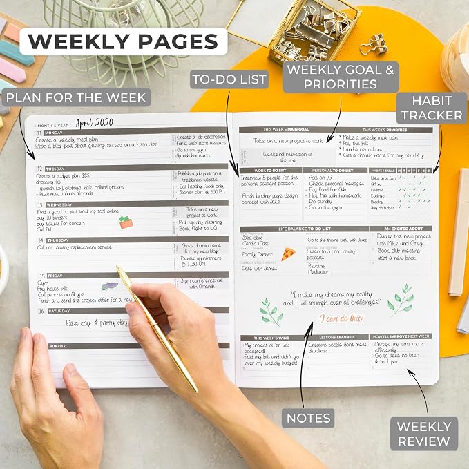 Clever Fox Planner PRO – Weekly & Monthly Life Planner to Increase Productivity - Image 3