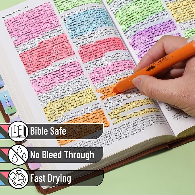Mr. Pen No Bleed Gel Highlighter, Bible Highlighters - Image 3