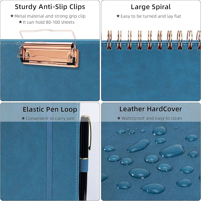 Ospelelf Foldable Spiral Clipboard Folio - Image 4
