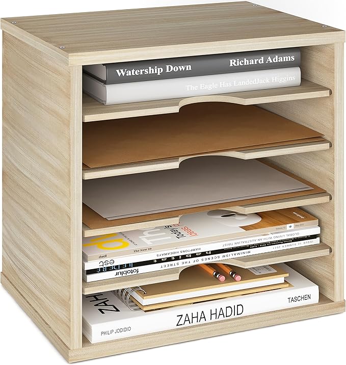 Ballucci 5-Tier File Organizer for Desk, Mail Sorter, Office Desk Organization by Ballucci