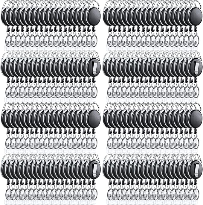 Honoson 270 Pcs Heavy Duty Retractable Badge Reels Batch ID Badge Holder by Honoson