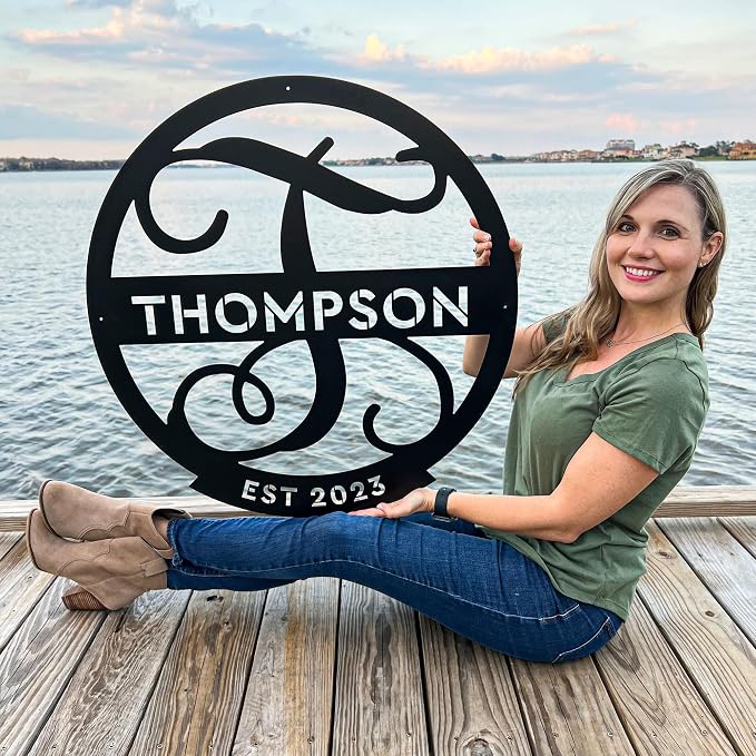 RealSteel Farmhouse Decor, Custom Metal Signs, Last Name Sign, House Warming - Image 4