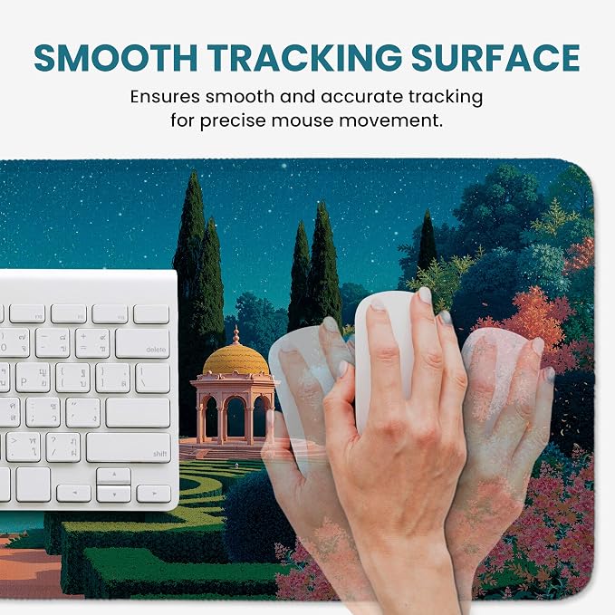 Aesthetic Desk Mat, Cute Classical Garden Desk Pad Protector - Image 4