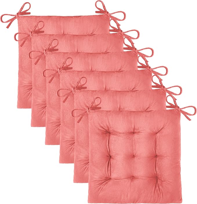 OVOV 6 Pack Chair Cushions for Dining Chairs Soft Seat Cushions for Kitchen by OVOV