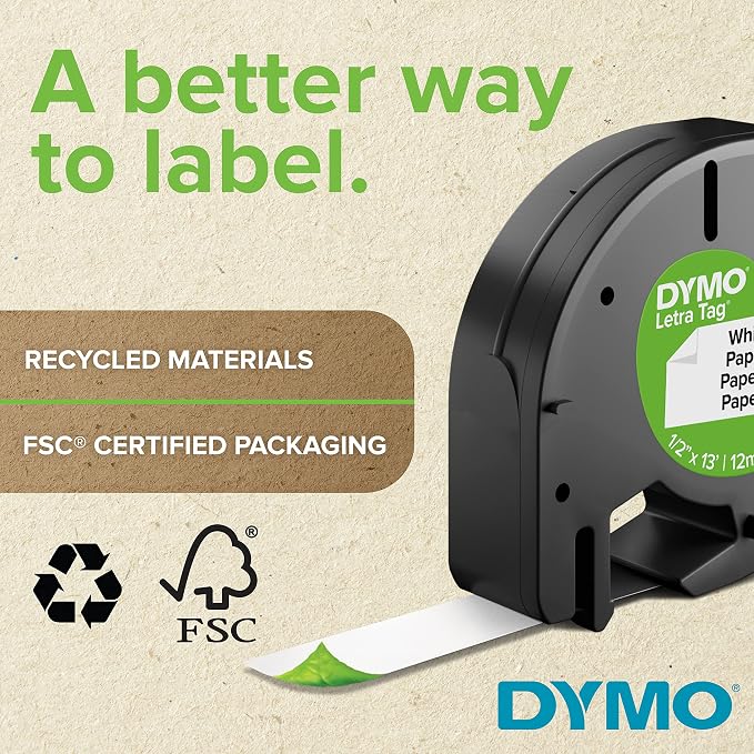 DYMO Authentic LT Plastic Labeling Tape - Image 2