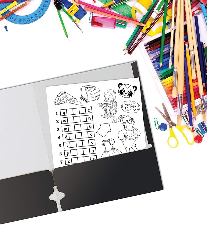 Better Office Products Two Pocket Portfolio Folders, Letter Size Paper Folders - Image 7