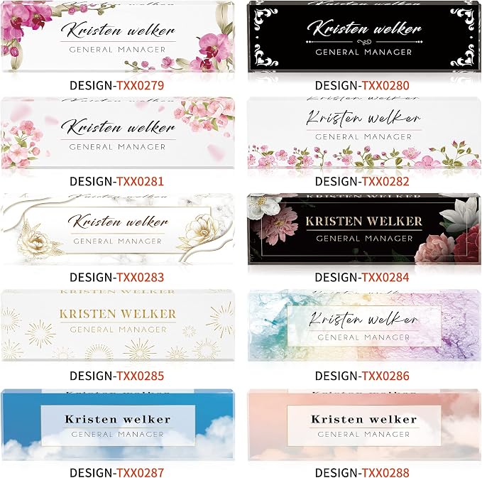 Office Desk Name Plate Personalized |Custom Name Plates by Gowelly