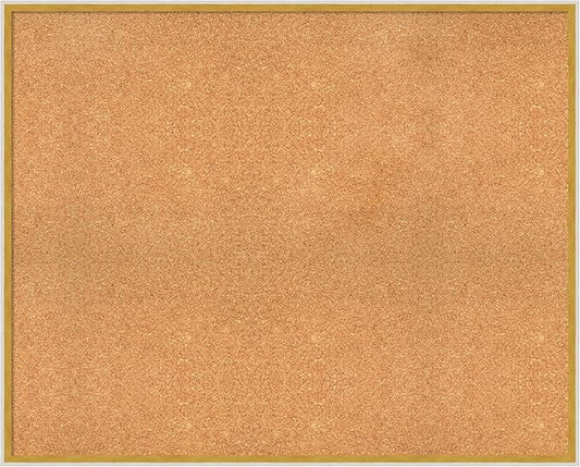 Amanti Art Natural Cork Board for Wall, 33x41 Vision Board with White Frame, X-Large Corkboard Office Decor for Home Organization, Modern Corkboard Pinboard to Display Items for Home Organization in-DeskLoop Office