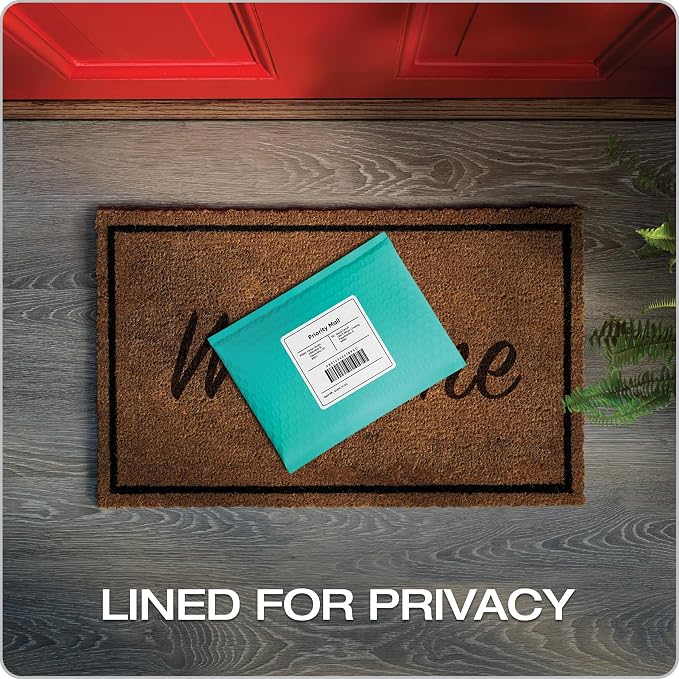 Quality Park Bubble Mailers, 6 x 9 Inch, Teal Poly Mailers, Padded Envelopes - Image 5