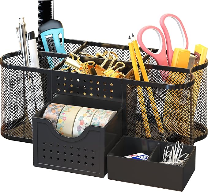 Deco Brothers Desk Organizers Pen Holder Office Caddy Storage - Image 7