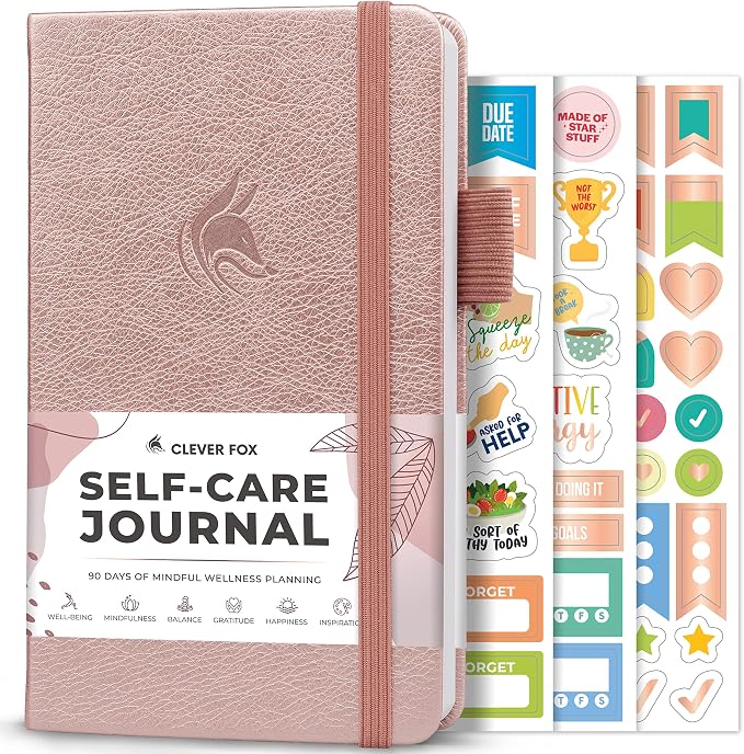 Clever Fox Self-Care Journal Pocket – Daily Reflection Notebook – Mental Health by CleverFox