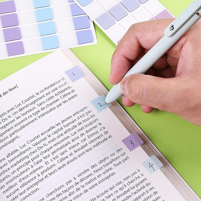 Mr. Pen- Sticky Index Tabs, 480 Pcs, Pastel Sticky Tabs for Notebooks, Page Markers, Page Tabs for Binders, Page Tabs Sticky Tabs for Books, Notebook Tabs, Book Sticky Tabs for Notebooks-DeskLoop Office