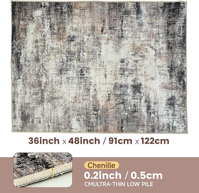 Office Chair Mat for Hardwood Tile Floor, Machine Washable Office Area Carpet - Image 3