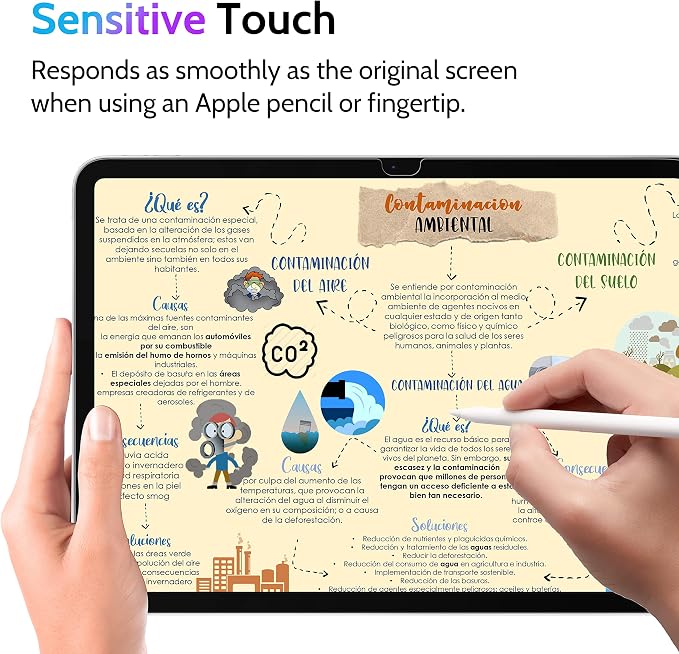 Peslv Privacy Screen Protector for iPad 10th 2022 10.9" & iPad 11th A16 2025 11" - Image 4