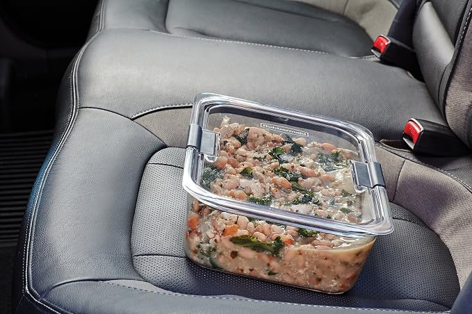 Rubbermaid Brilliance Food Storage Container, 9.6 Cup | Clear | Pack of 2 - Image 9