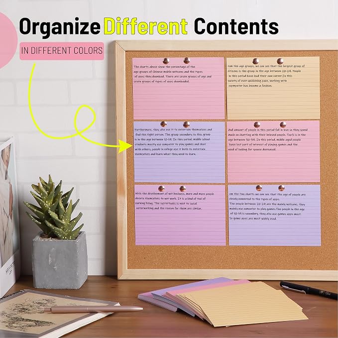 Mr. Pen- Lined Index Cards, 144 Cards, Ruled - Image 4