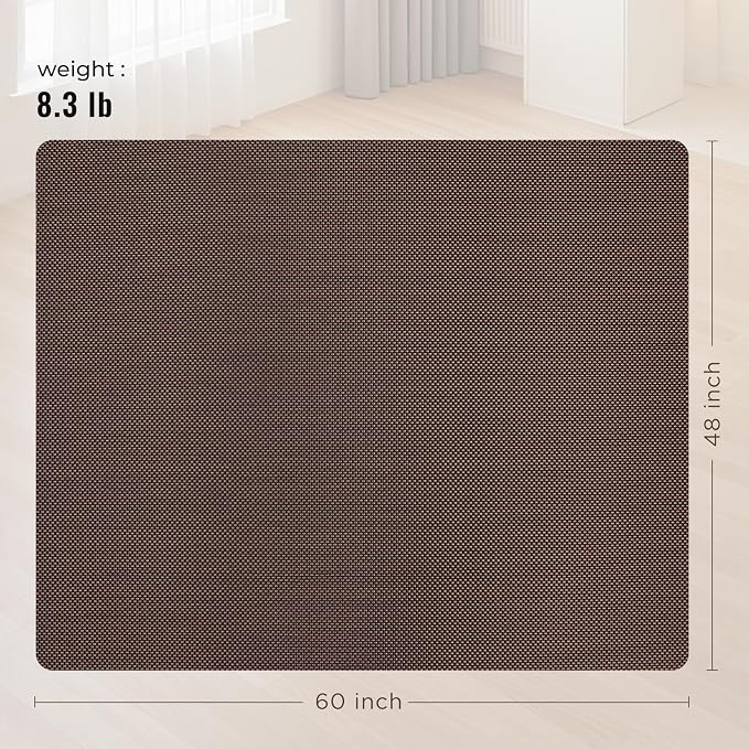 Office Chair Mat for Hard Floors, Heavy Duty Floor Protector Rolling Chairs for - Image 5