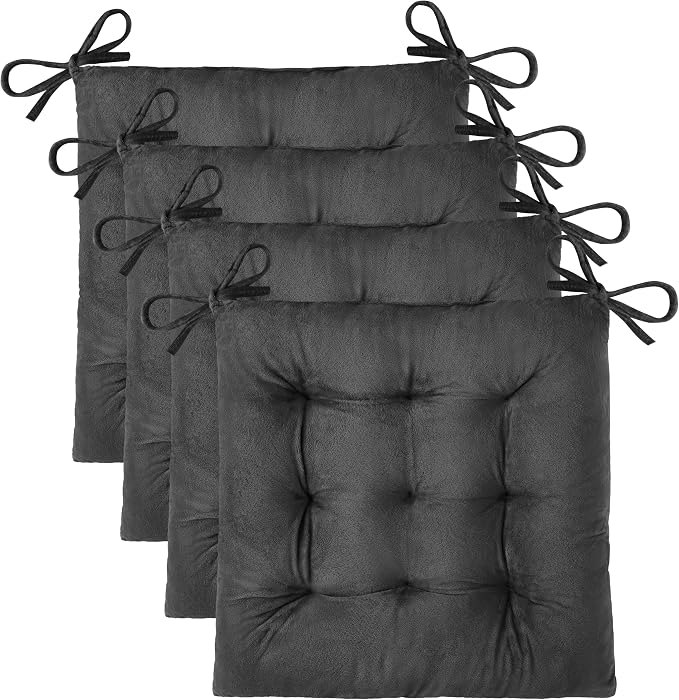 OVOV 4 Pack Chair Cushions for Dining Chairs Soft Seat Cushions for Kitchen by OVOV