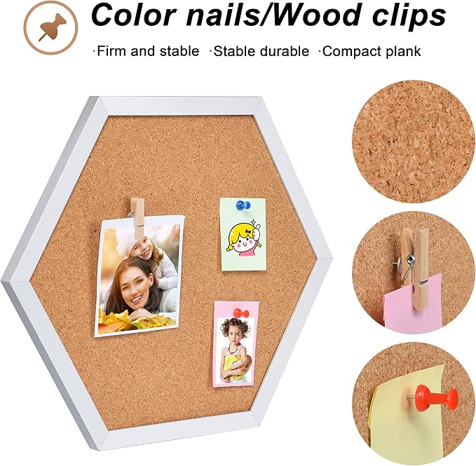 Facilife 4 Packs Cork Board, Corkboards - Image 3