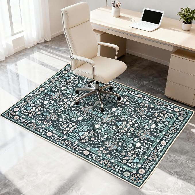 Office Chair Mat for Hardwood Tile Floor, Machine Washable Office Area Carpet - Image 7