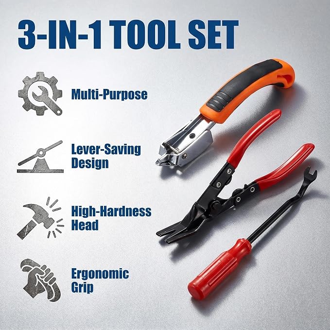 3-in-1 Heavy Duty Staple Remover Set – Professional Upholstery Staple Puller - Image 7