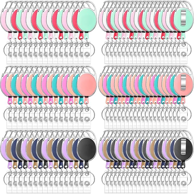 Honoson 40 Pcs Heavy Duty Retractable Badge Reels Batch ID Badge Holder by Honoson