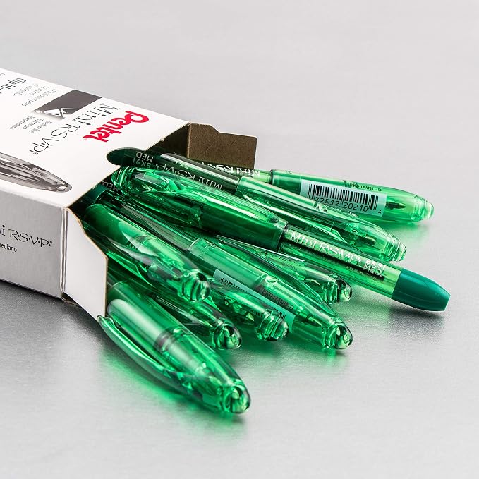 Pentel RSVP Mini Ballpoint Pen, Medium Line, 12 pack - Image 2
