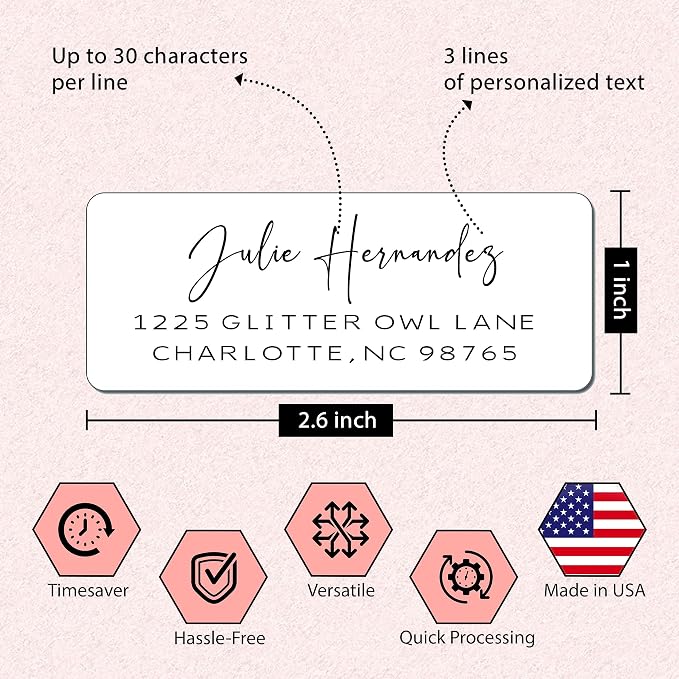 Personalized Return Address Labels Stickers - Image 2