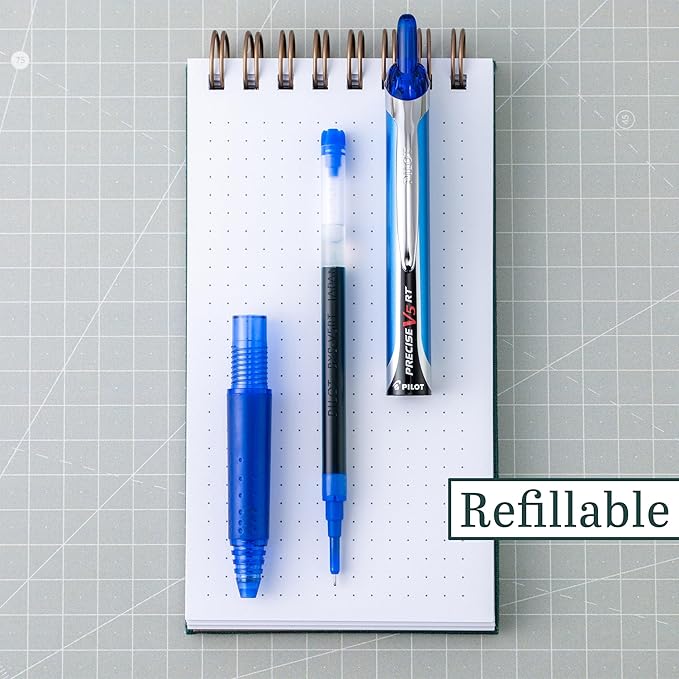 Pilot Precise V5 RT Refillable & Retractable Rollerball Pens, Extra Fine Point - Image 6