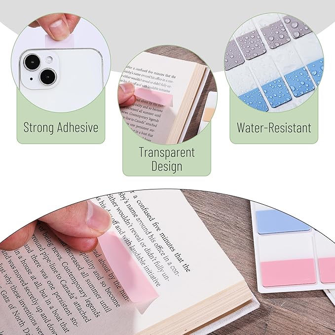 Mr. Pen- Sticky Index Tabs, 360 Pcs, Colorful Sticky Tabs for Notebooks, Page Markers, Page Tabs for Binders, Page Tabs Sticky Tabs for Books, Notebook Tabs, Book Sticky Tabs for Notebooks-DeskLoop Office