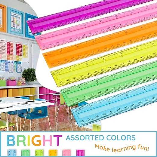 Blue Summit Supplies 30 Plastic Rulers Bulk - Image 2