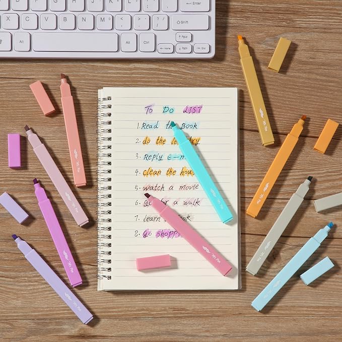 Mr. Pen- Aesthetic Highlighters No Bleed, 10 Pack, Candy Colors, Chisel Tip | - Image 6