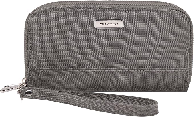 Travelon RFID Blocking Double Zip Wallet by Travelon