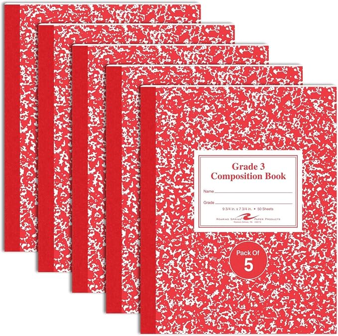 Roaring Spring Grade 1 Composition Book, 9 3/4 in X 7 3/4 in, 50 sheets by RoaringSpringPaperProducts