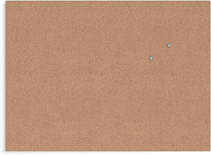 U Brands Cork Canvas Bulletin Board, Self Healing, Natural Cork Surface - Image 3
