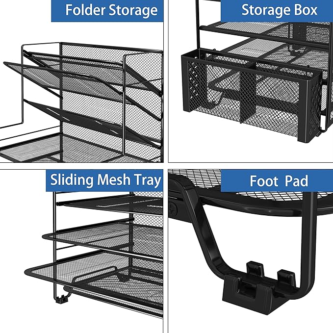 Simple Trending 7 Tier Desk File Organizer, Letter Tray Paper Organizer - Image 3