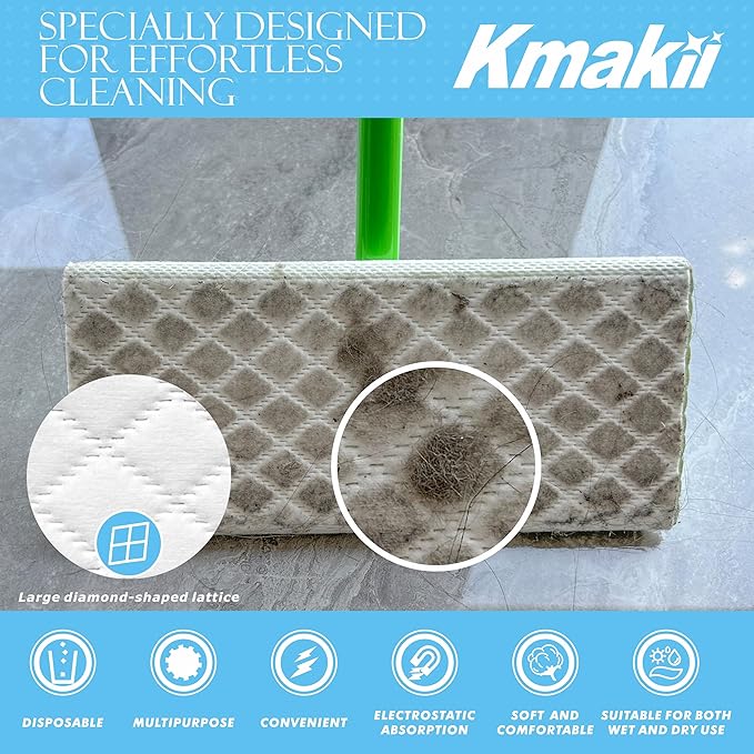 KMAKII Microfiber Dusting Cloths, Diamond Pattern, Disposable Cleaning Cloths for Floor, Furniture, Glass, Electronics, High Absorbency, Sheets, 8.7×11.8 inches (90)-DeskLoop Office