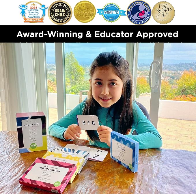 Award-Winning Math Flash Cards – 600 Addition, Subtraction, Homeschool & - Image 2