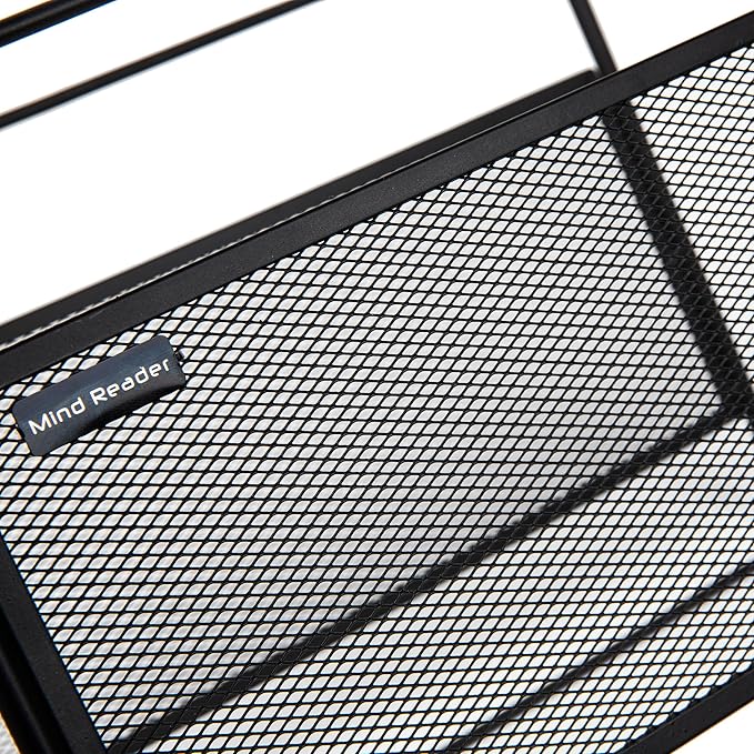 Mind Reader Hanging File Folder Organizer, Desktop Organizer, Metal Mesh - Image 5