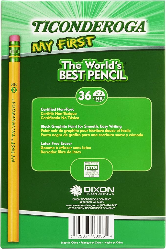 Ticonderoga My First Wood-Cased Pencils, #2 HB Soft, - Image 2