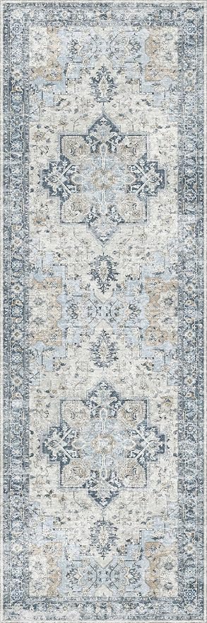 GENIMO Runner Rug 2x6, Machine Washable Runners, Non Slip Vintage Hallway - Image 8