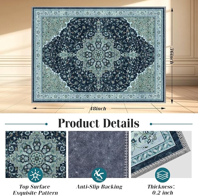 Office Chair Mat for Hardwood Floor&Tile Floor, Under Desk Rug for Rolling - Image 2