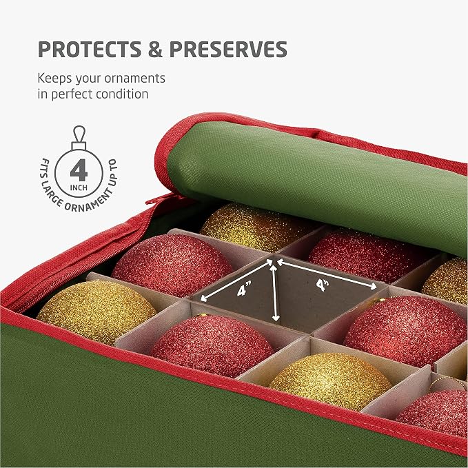 ZOBER Underbed Christmas Ornament Storage Box - Image 8