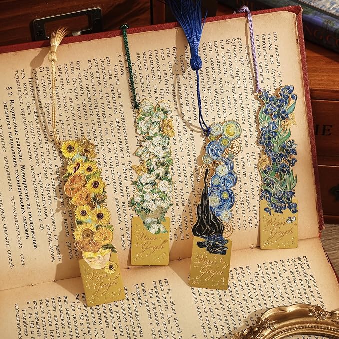4 Pieces Bookmarks with Tassel - Image 5