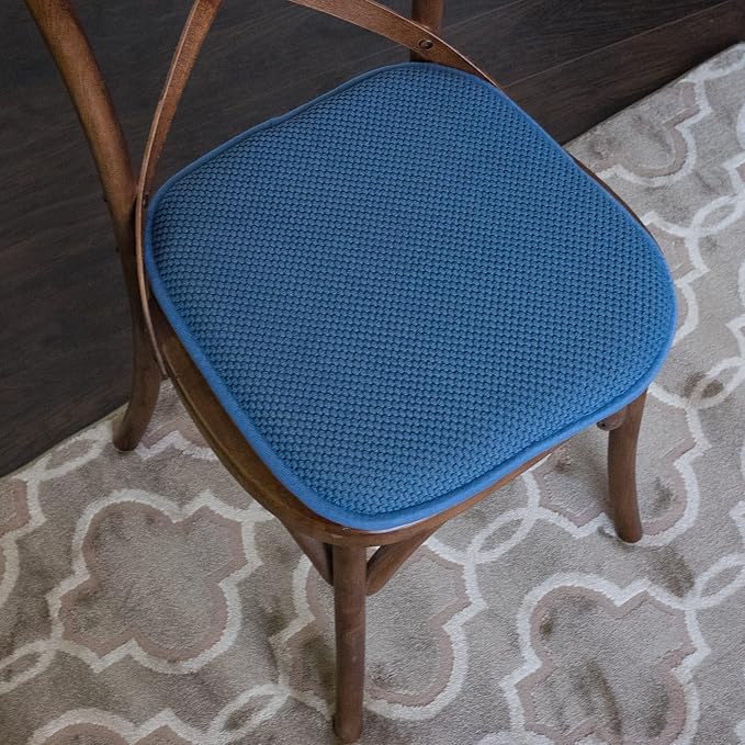 4 Pack Memory Foam Honeycomb Nonslip Back 16" x16" Chair/Seat Cushion Pad - Image 5