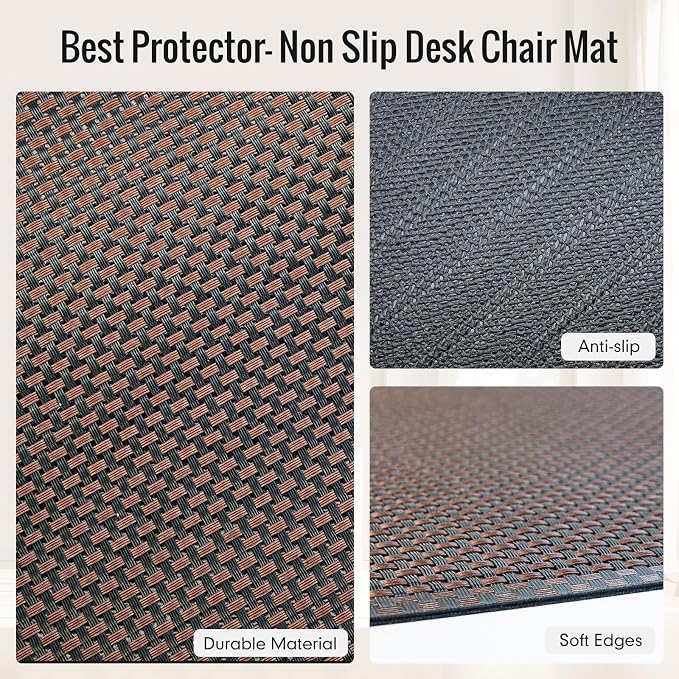 Office Chair Mat for Hard Floors, Heavy Duty Floor Protector Rolling Chairs for - Image 3