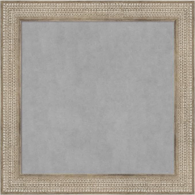 Amanti Art Silver Framed Magnetic Board 30x30 Medium Vision Board by AmantiArt